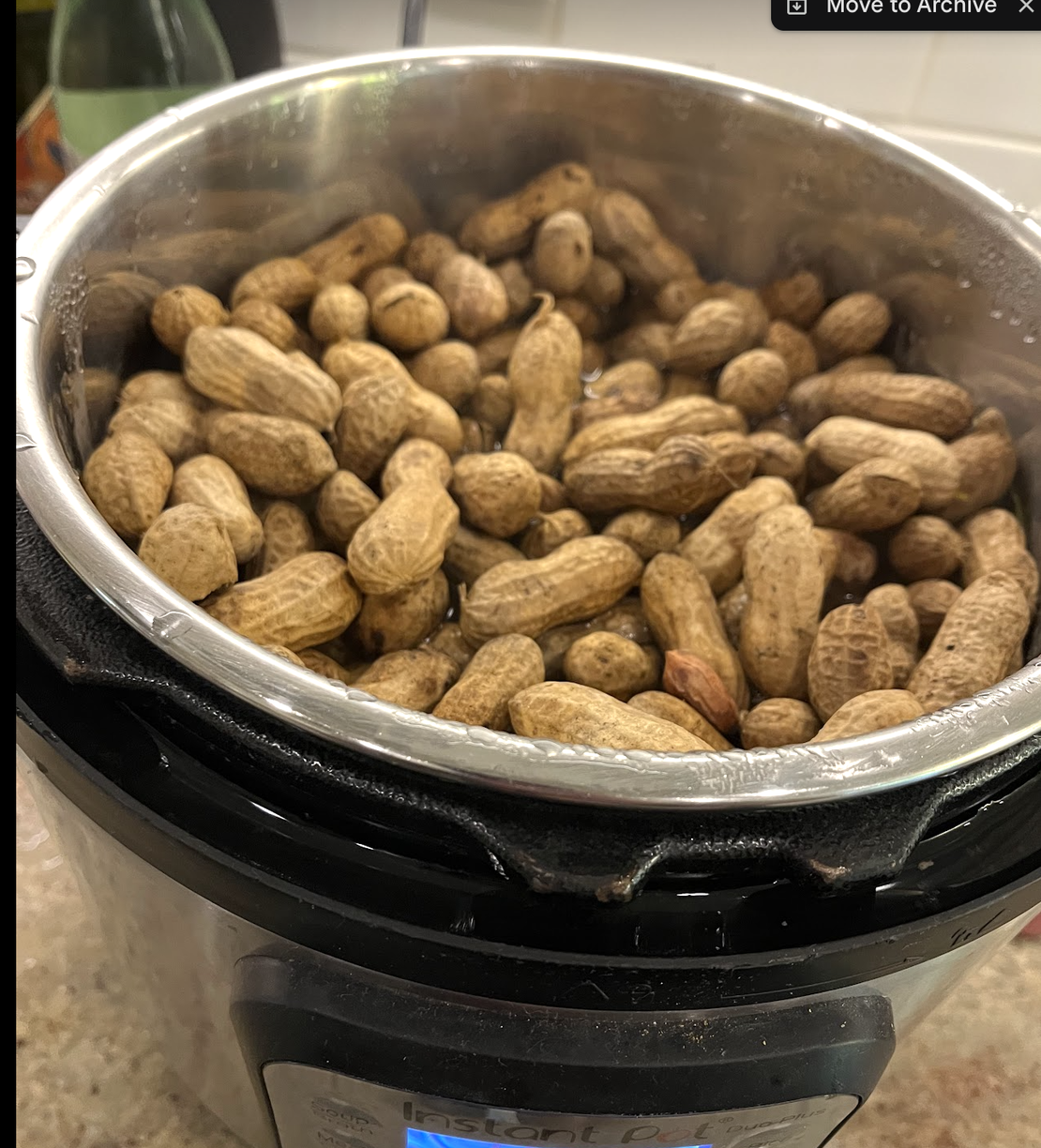 Making Southern boiled peanuts