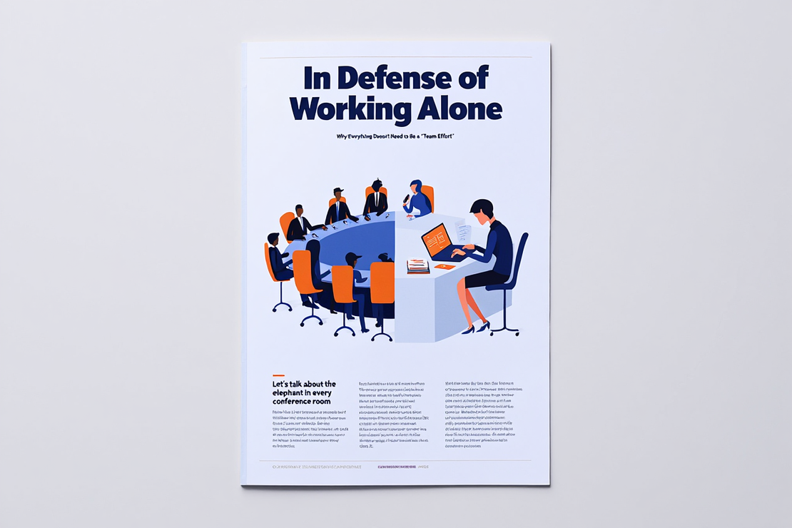 In Defense of Working Alone